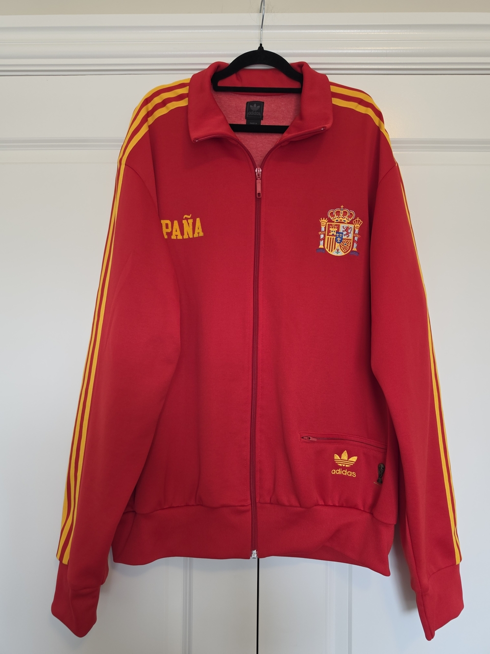 ADIDAS ORIGINALS SPAIN 2006 WORLD CUP ‘1974 REISSUE’ TRACK JACKET 2XL